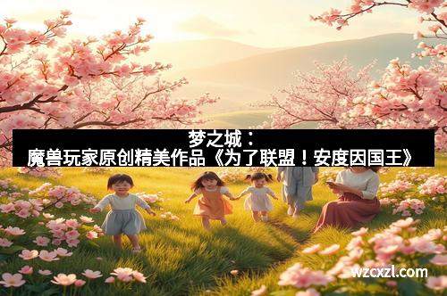 梦之城：魔兽玩家原创精美作品《为了联盟！安度因国王》